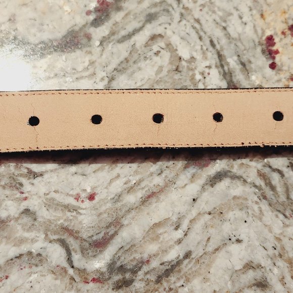 BRIGHTON Black Crocodile Print Belt with Charm - Picture 7 of 7